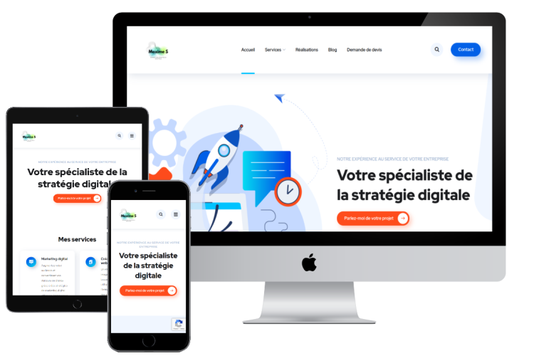 Ste web vitrine sur mesure Maxime Schemmel