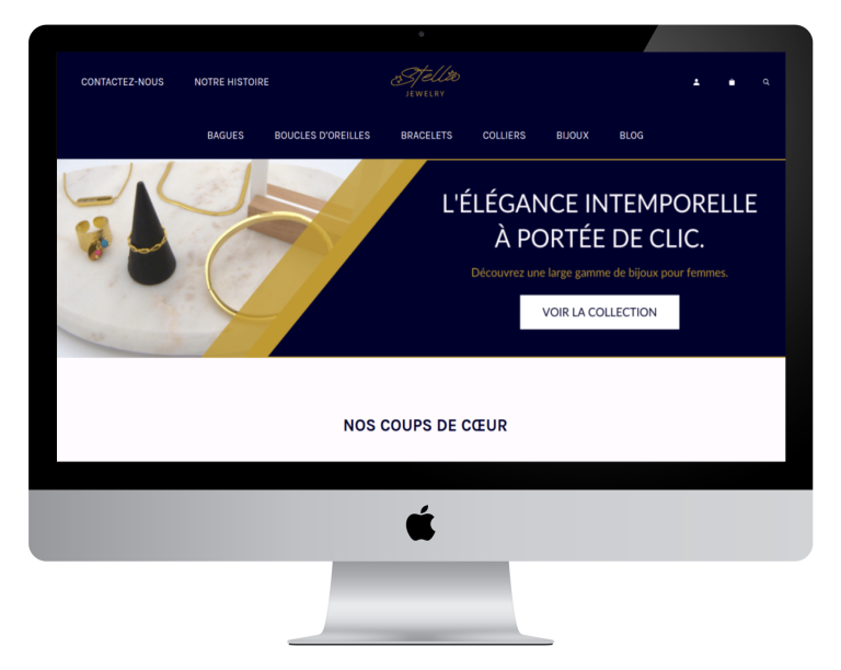 Site web e-commerce sur mesure - pc - Stella Jewelry
