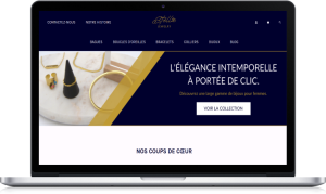 Site web e-commerce sur mesure - laptop - Stella Jewelry